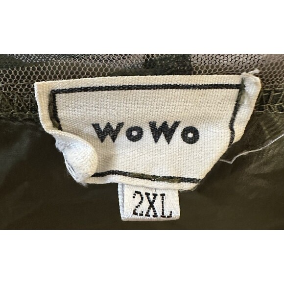 Wowo Zipper Up Camoflauge Sheer Mesh Jacket Size 2XL Women’s Hooded - Picture 5 of 7